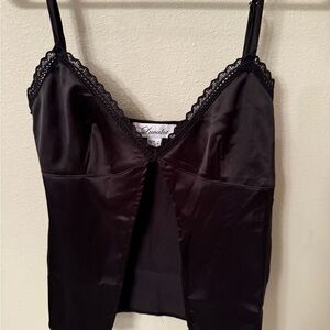 Hello Molly Black Lace Trim Camisole